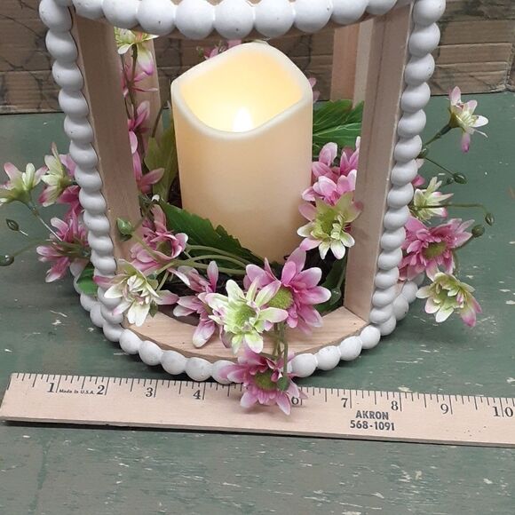 MCM lighted gazebo with floral garden at base. - Picture 6 of 7